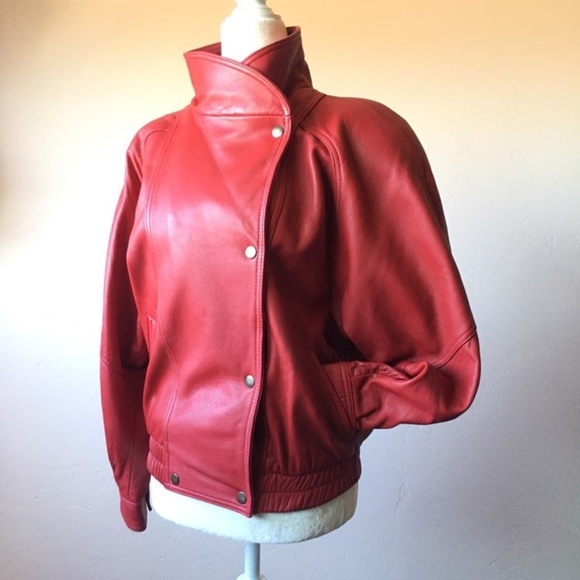 Jackets & Blazers - Nordstrom Vintage 80's Leather Jacket